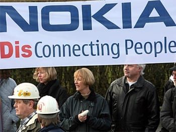 Italya’da Nokia Protestosu