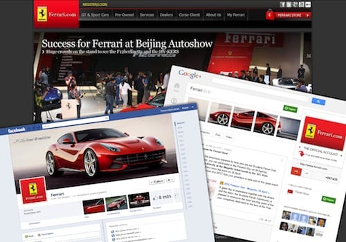 Ferrari satışı Facebook sayesinde artar mı hiç?