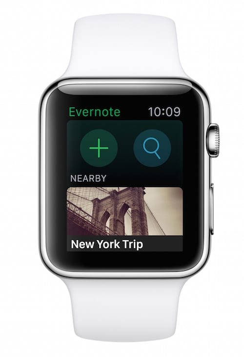 Apple Watch’a ilk destek Evernote’tan geldi