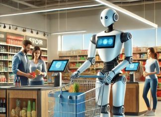 Yapay zeka robotlara marketlerde poşetçilik yaptıracak